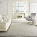 Nourison Positano Indoor-Outdoor Light Grey 8 x 10 Area Rug, Easy Cleaning, Non Shedding, Bed Room, Living Room, Dining Room, 