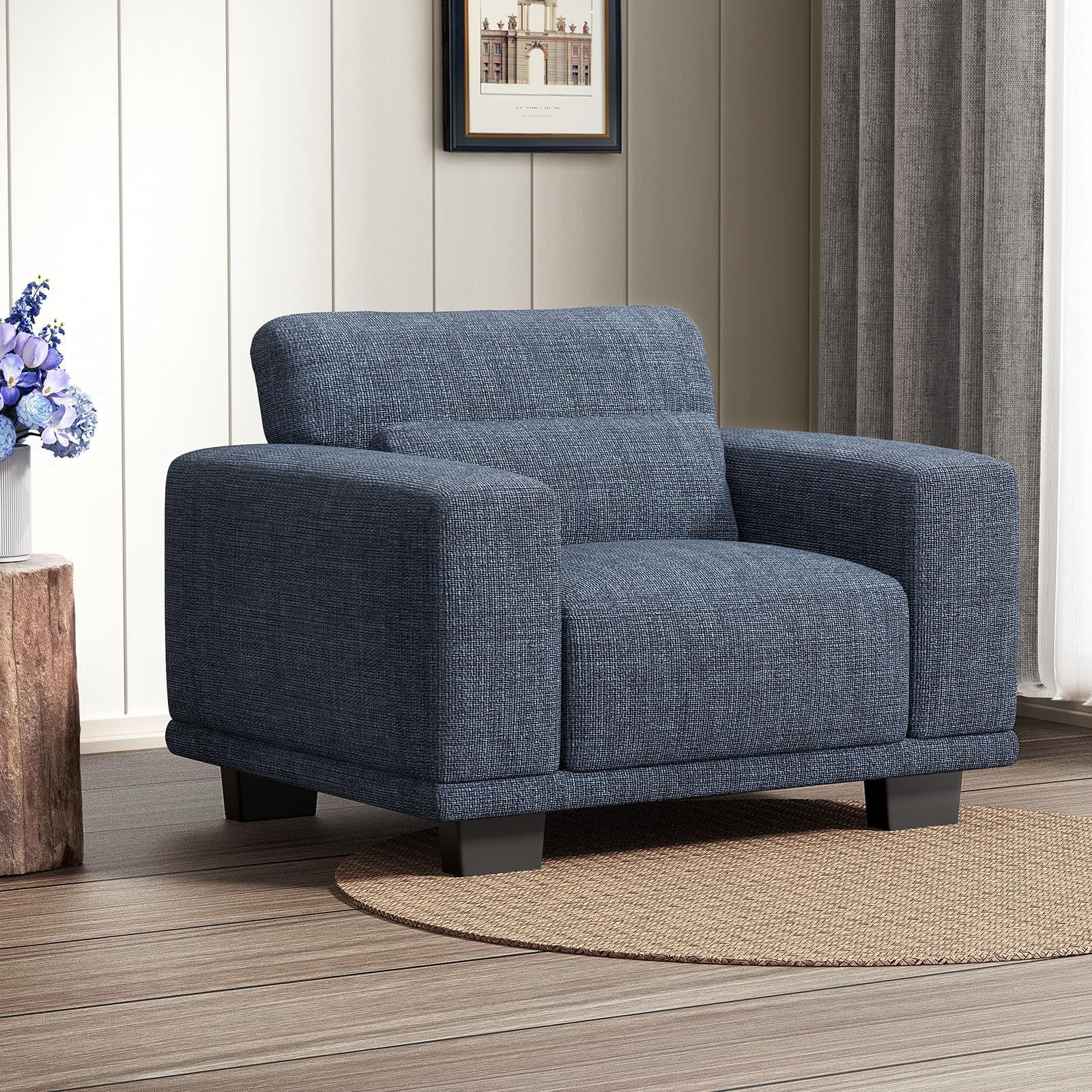 Marsail 40 Accent Chair, Modern Armchair with Deep Seats, Comfy Upholstered Reading Chairs for Bedroom, Single Sofa Chair for Li