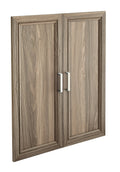 ClosetMaid SuiteSymphony Wood Closet Set, Add On Accessory Shaker Style, For Storage, Clothes, Units, Natural Gray/Satin Nickel,