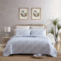 Tommy Bahama - Queen Quilt Set, Reversible Cotton Bedroom Decor with Matching Shams, Coastal Bedding with Textured Reverse (Dist