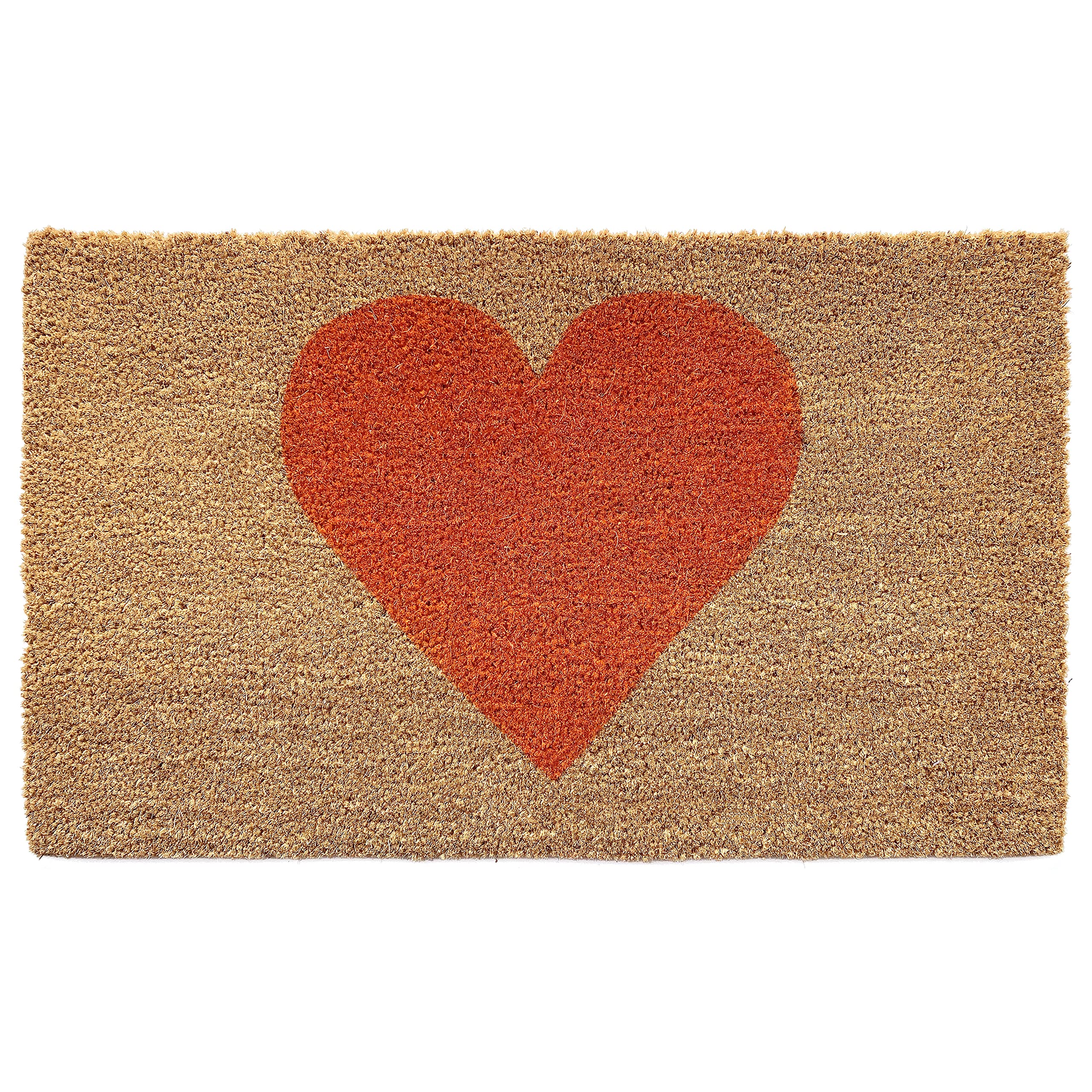Calloway Mills Madison Heart Doormat (Orange, 24 x 36)
