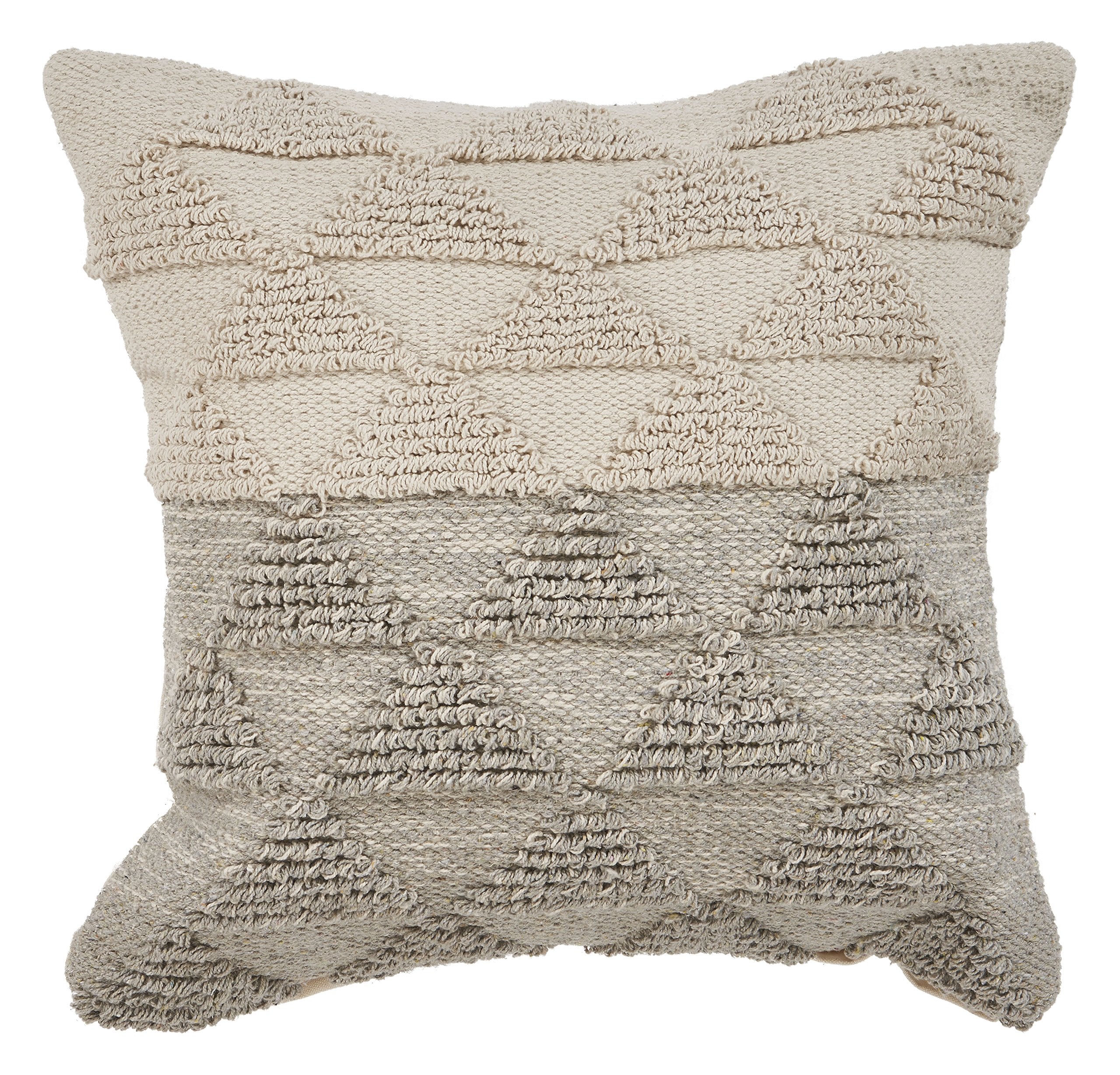 LR Home Gradient Throw Pillow, 18 x 18, Gray/Natural