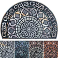 ubdyo Unique Stylish Front Door Mat - Low Pile Easy Fit Door Matt - Muddy Dirt Trapping Welcome Mat, Heavy Duty Doormat Outdoor 