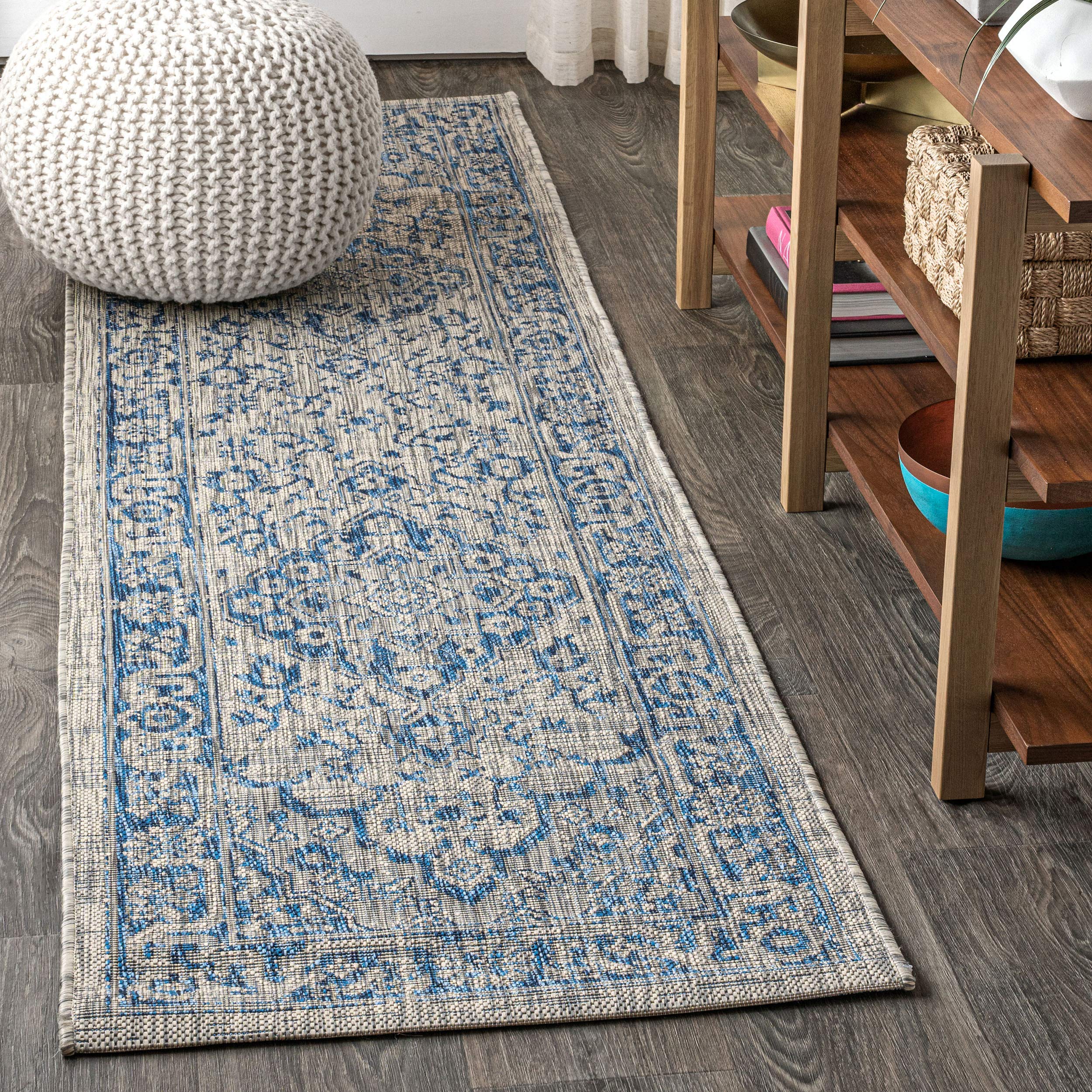 JONATHAN Y SMB102B-210 Rozetta Boho Medallion Textured Weave Indoor Outdoor -Area Rug Coastal Bohemian Rustic Glam Easy-Cleaning