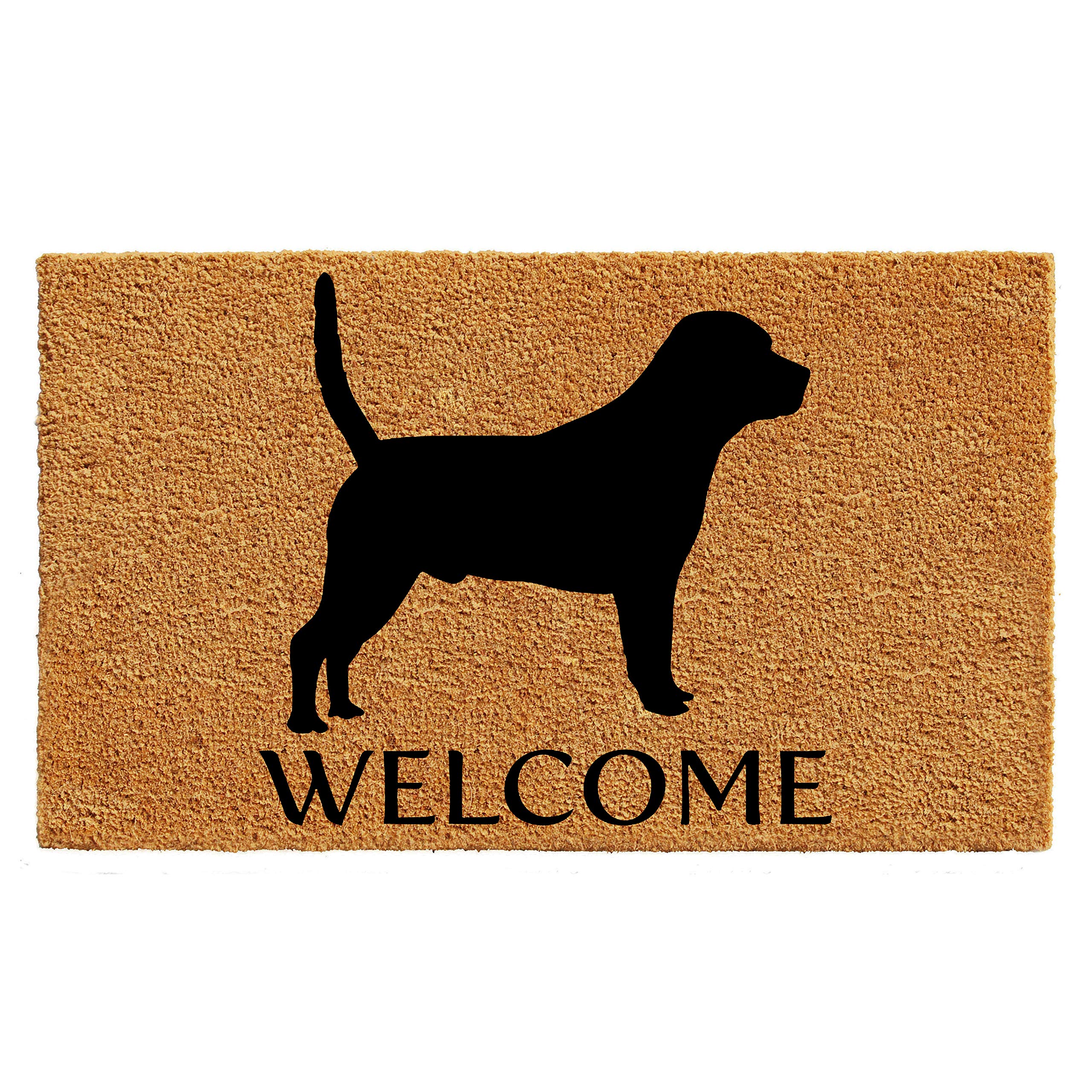 Calloway Mills AZ105532436 Beagle Doormat, 24 x 36, Natural/Black