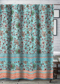 Greenland Home Barefoot Bungalow Audrey Bath Shower Curtain, Turquoise