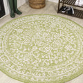 JONATHAN Y SMB104D-5R Malta Bohemian Medallion Textured Weave Indoor Outdoor Area-Rug, Coastal Traditional Transitional Easy-Cle