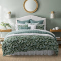 Laura Ashley- Queen Duvet Cover Set, Reversible Cotton Bedding Set, Includes Matching Sham(s) with Bonus Euro Sham(s) & Throw Pi