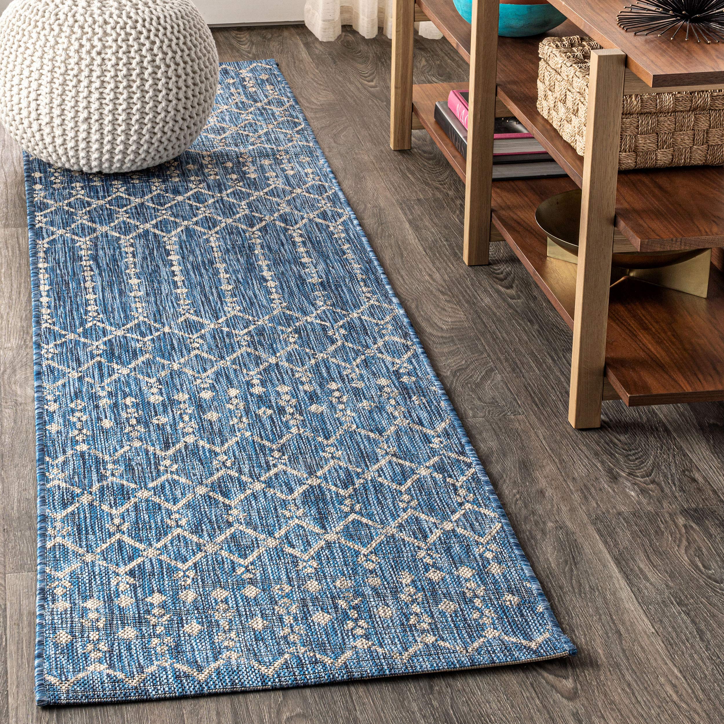 JONATHAN Y SMB108B-210 Ourika Moroccan Geometric Textured Weave Indoor Outdoor Area Rug, Bohemian, Rustic, Scandinavian Easy Cle