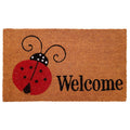 Home and More Calloway Mills 121431729 Ladybug Welcome Doormat 17 x 29, Multicolor