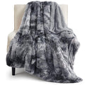 Bedsure Ultra Soft Fluffy Twin Blanket for Bed - Fuzzy Faux Fur Blanket with Cozy Sherpa Fleece, Decorative Gift Blanket, Plush 