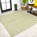 JONATHAN Y SMB108N-5SQ Ourika Moroccan Geometric Textured Weave Indoor Outdoor Area Rug, Bohemian Coastal Easy Cleaning,Bedroom,