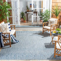 SAFAVIEH Courtyard Collection 71 Square Grey/Blue CY8235 Indoor/ Outside Waterproof Easy cleansingPatio Backyard Mudroom Area M