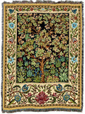 Pure Country Weavers William Morris Tree of Life Blanket XL - Arts & Crafts - Gift Tapestry Throw Woven from Cotton - Made in Th