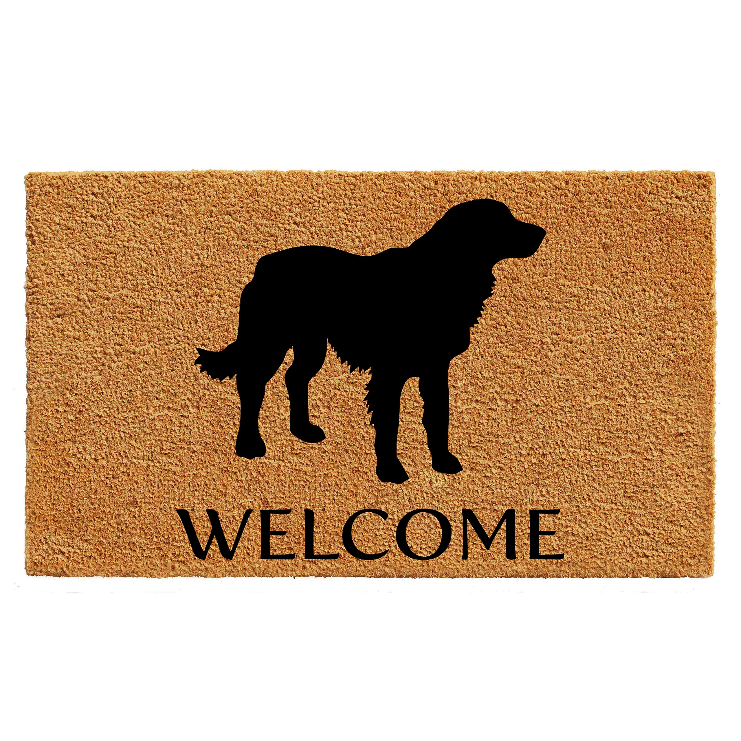 Calloway Mills AZ105521729 Golden Retriever Doormat, 17 x 29, Natural/Black
