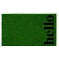 Calloway Mills 102661729GBB Vertical Hello Doormat, Green/Black, 17 x 29