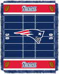 Northwest Officially Licensed NFL New England Patriots Field Woven Jacquard Baby Throw Blanket, 36 x 46, Multi Color