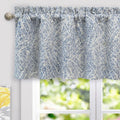 DriftAway Farmhouse Linen Lined Valance Double Layer Thermal Insulated Room Darkening Blackout Window Valances 3 Inch Rod Pocket