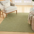 Nourison Positano Indoor/Outdoor Green 8 x 10 Area Rug, Easy Cleaning, Non Shedding, Bed Room, Living Room, Dining Room, Backy