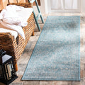 SAFAVIEH Courtyard Collection 23 x 18 Aqua/Grey CY8680 Indoor/ Outside Waterproof Easy cleansingPatio Backyard Mudroom Runner 