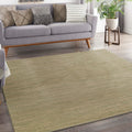 Nourison Essentials Indoor/Outdoor Green Gold 9 x Square Area Rug, Easy Cleaning, Non Shedding, Bed Room, Living Room, Dining R
