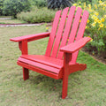 International Caravan Royal Fiji Acacia Adirondack Chair Barn Red