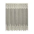 Heritage Lace, Ecru Floret 72x72 Shower Curtain, 72 inch Wide by 72 inch Drop
