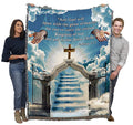 Heavens Gate 1 Blanket - God Will Open Wide The Gates of Heaven - Scriptures 2 Peter 1:11 Blanket - Sympathy Bereavement Gift T