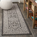 JONATHAN Y SMB101D-210 Sinjuri Medallion Textured Weave Indoor Outdoor Area Rug Coastal Bohemian Rustic Glam Easy Cleaning Bedro
