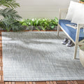 SAFAVIEH Courtyard Collection Area Rug - 4 Square, Grey & Navy, Non-Shedding & Easy Care, Indoor/Outdoor & Washable-Ideal for P