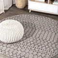 JONATHAN Y SMB108D-6R Ourika Moroccan Geometric Textured Weave Indoor/Outdoor Area Rug, Bohemian, Scandinavian for Bedroom, Kitc