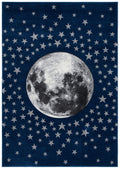 SAFAVIEH Carousel Kids Collection Accent Rug - 23 x 4, Navy & Grey, Non-Shedding & Easy Care, Ideal for High Traffic Areas for