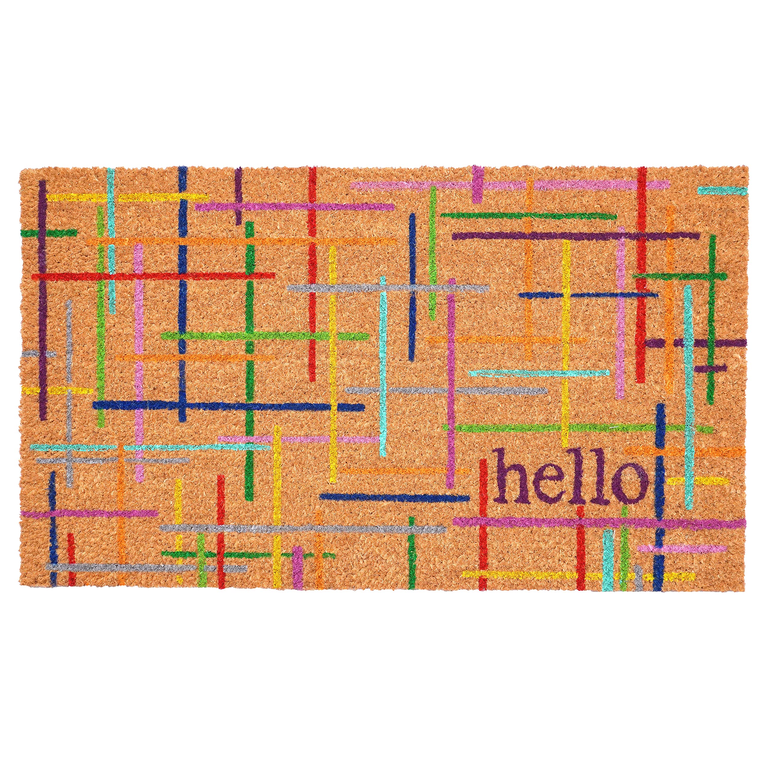 Calloway Mills 107951729 Colorful Lines Doormat 17 x 29