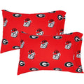 College Covers Everything Comfy Georgia Bulldogs Pillowcase Pair, King, 20 x 40, Includes 2 King Pillowcases