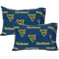 College Covers Everything Comfy West Virginia Mountaineers Pillowcase Pair, Standard, 20 x 30, Includes 2 Pillowcases