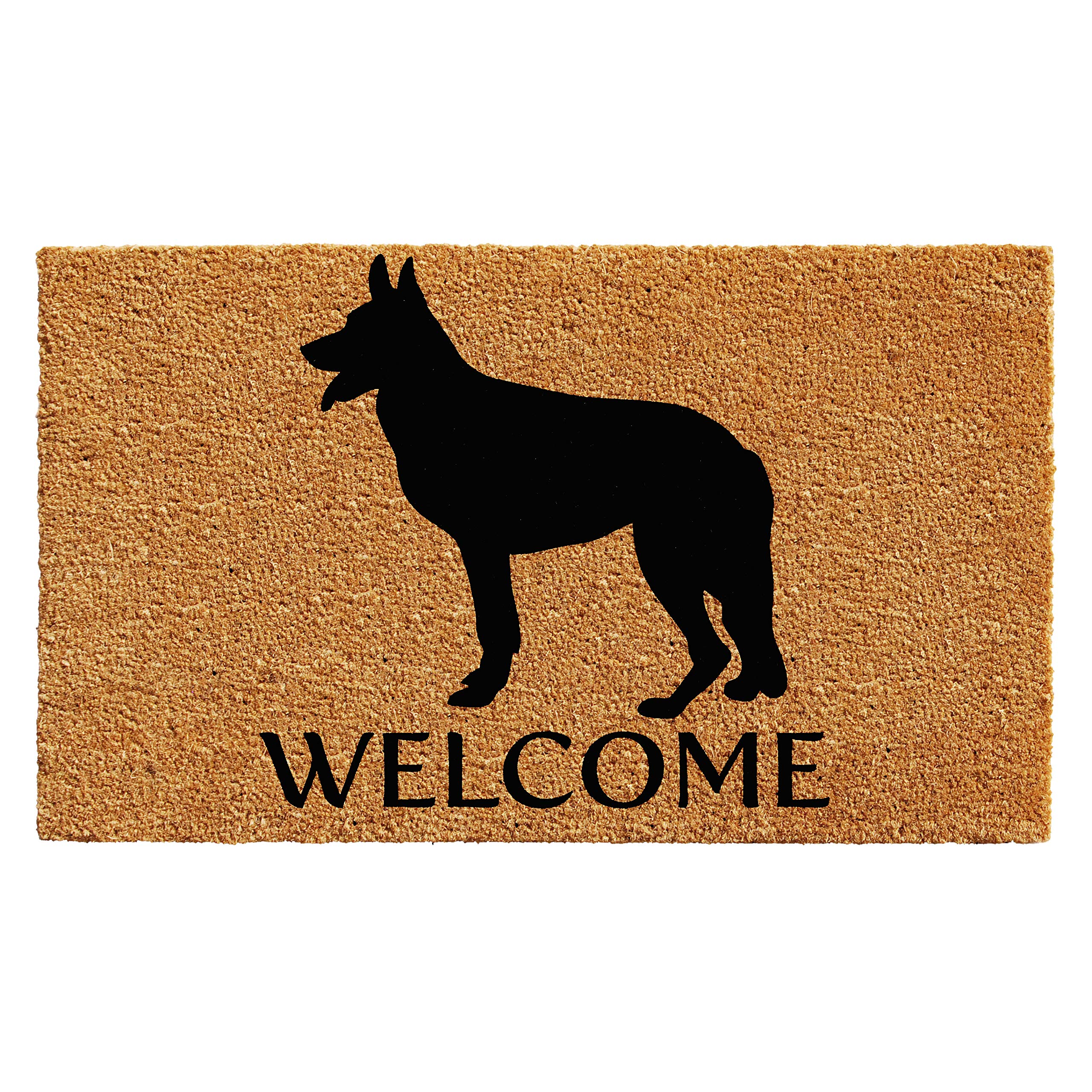 Calloway Mills AZ102982436 German Shepherd Breed Doormat, 24 x 36, Natural/Black