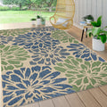 JONATHAN Y SMB110B-9 Zinnia Modern Floral Textured Weave Indoor Outdoor Area-Rug Bohemian Coastal Easy-Cleaning Bedroom Kitchen 