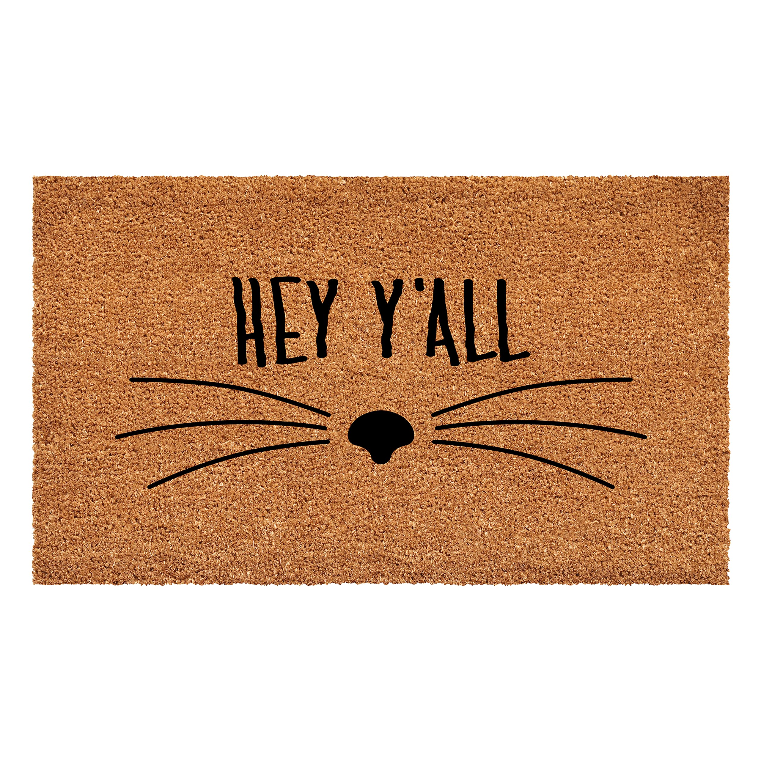 Calloway Mills 108693048 Hey Yall Whiskers Doormat, 30 x 48
