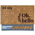 Barnyard Designs Doormat Welcome Mat for Outdoors, Large Front Door Entrance Mat, 30x17, Brown (Oh Hello)
