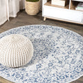 JONATHAN Y SMB102B-5R Rozetta Boho Medallion Textured Weave Indoor Outdoor -Area Rug Coastal Bohemian Rustic Glam Easy-Cleaning 