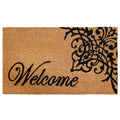 Calloway Mills 121351729 Scroll Welcome Doormat, 17 x 29, Natural/Black