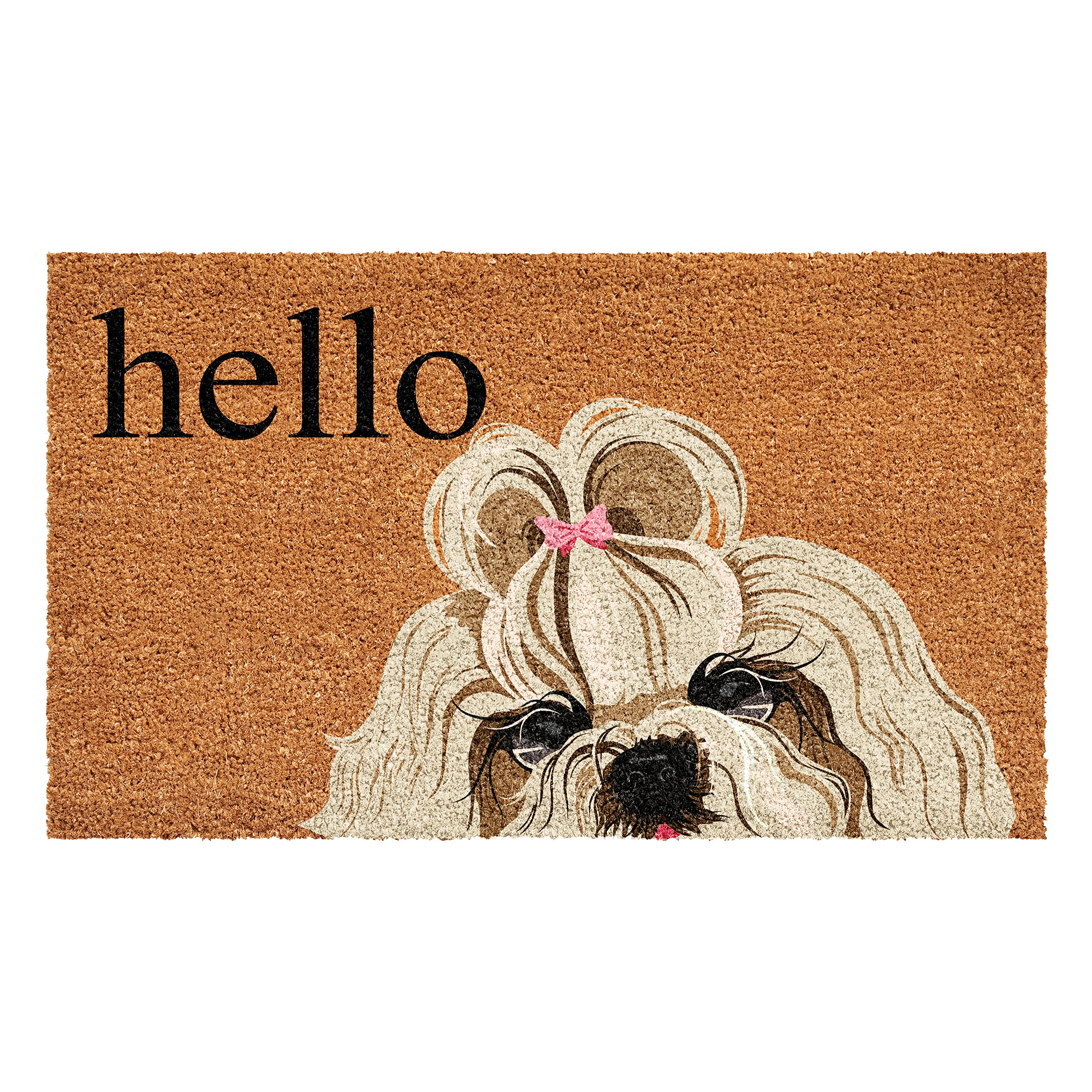 Calloway Mills Gold Shih Tzu Doormat (17 x 29)