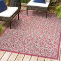 JONATHAN Y SMB107I-3 Madrid Vintage Filigree Textured Weave Indoor Outdoor Area Rug, Classic Traditional Easy Cleaning,Bedroom,K