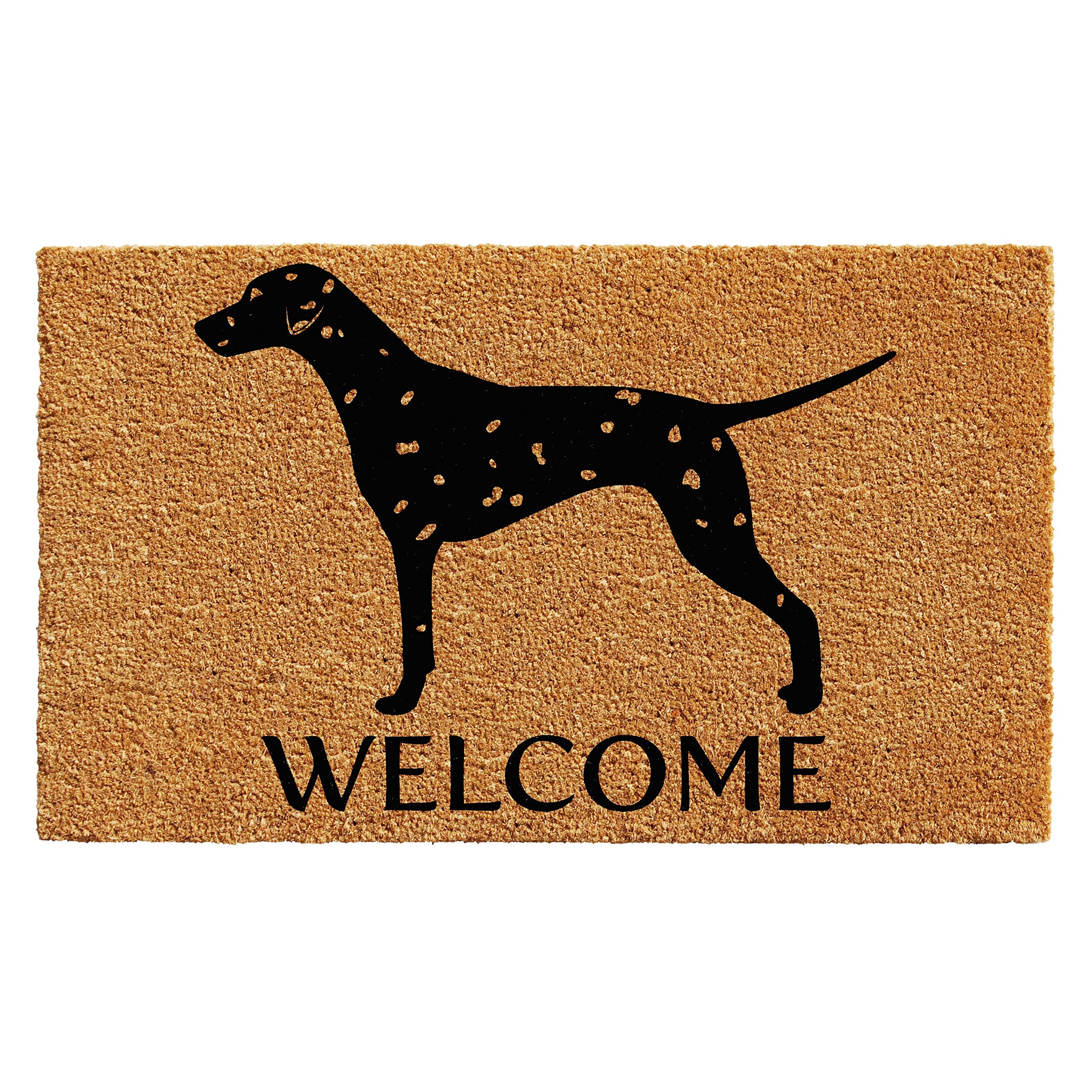 Calloway Mills 103022436 Dalmatian Doormat, 24 x 36, Natural/Black