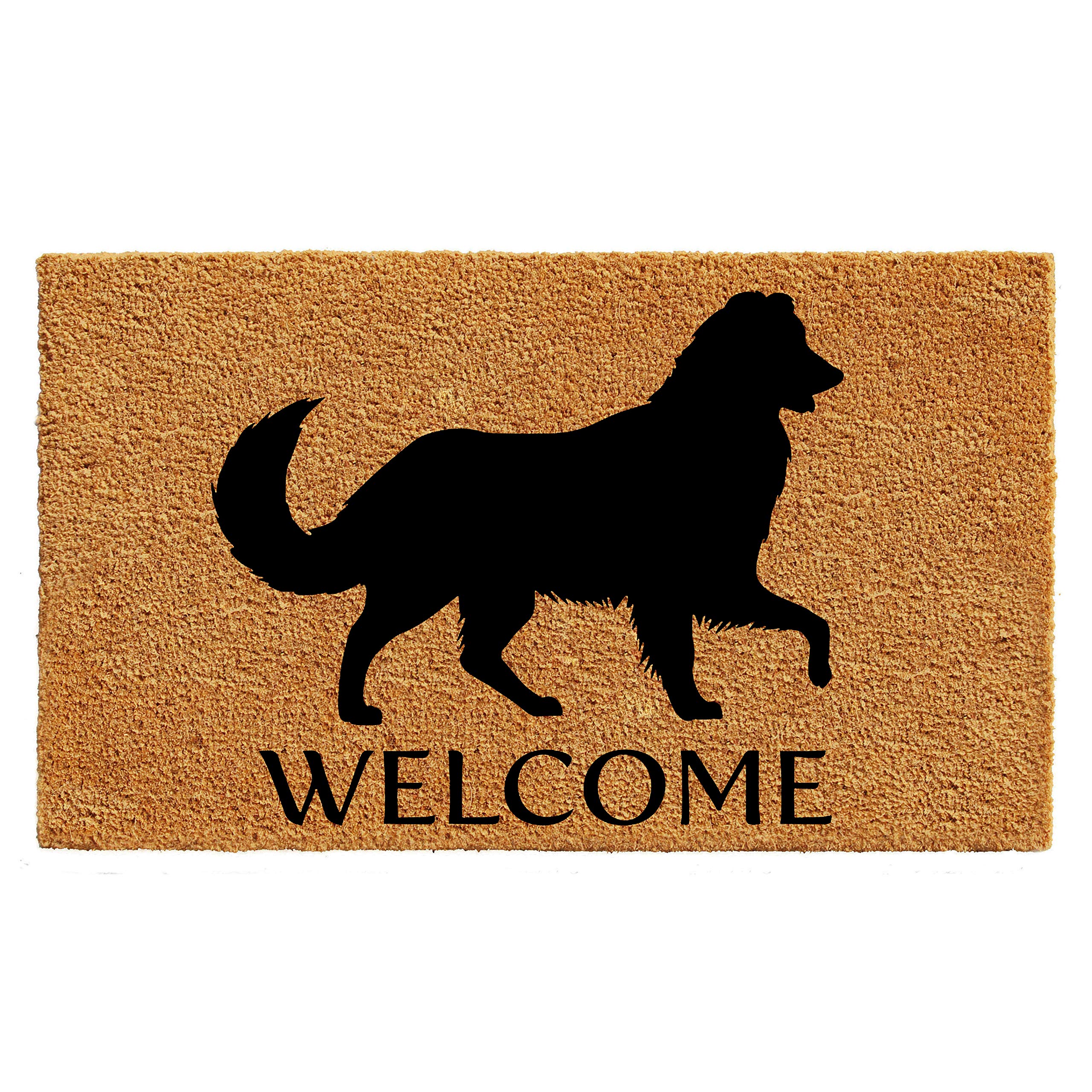 Calloway Mills AZ105621729 Australian Shepherd Doormat 17 x 29, Natural/Black