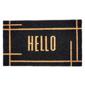 Calloway Mills 107393672 Modern Black Hello Doormat 36 x 72 (36 x 72)
