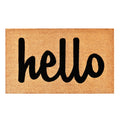 Calloway Mills 100341729NBS Script Hello Doormat Natural/Black, 17 x 29