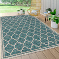JONATHAN Y SMB109E-9 Trebol Moroccan Trellis Textured Weave Indoor Outdoor Area Rug Bohemian Modern Easy Cleaning Bedroom Kitche