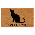 Calloway Mills AZ103071729 Black Cat Welcome Doormat, 17 x 29, Natural/Black