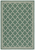 SAFAVIEH Courtyard Collection 2 x 37 Dark Green/Beige CY6918 Moroccan Trellis Geometric Indoor/ Outside Waterproof Easy cleans